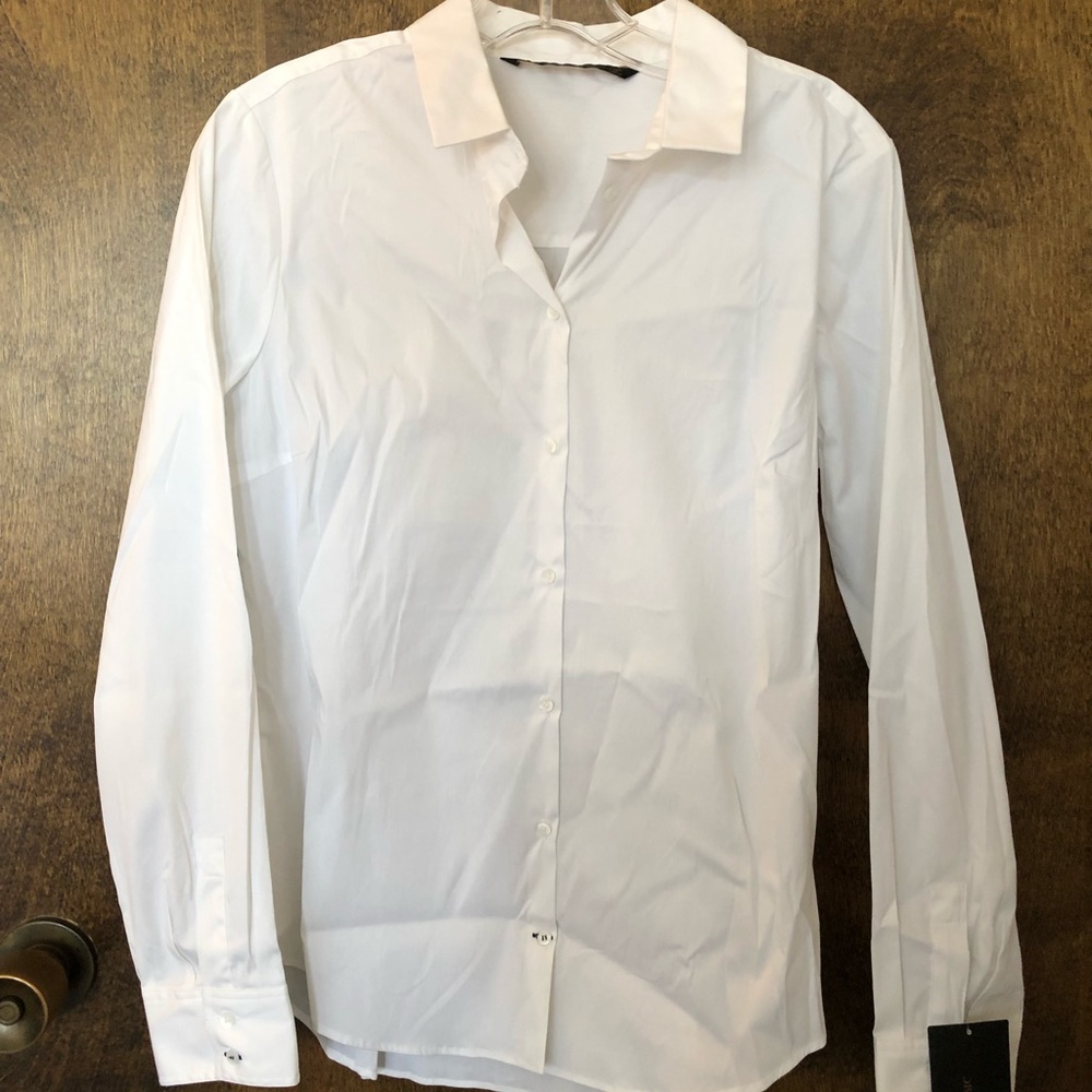 Zara Basic White Dress Shirt